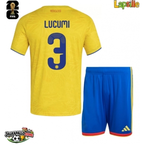 Kolumbia Jhon Lucumi #3 Kotipaita Lapsille MM-kisat 2026 Lyhythihainen (+ shortsit)
